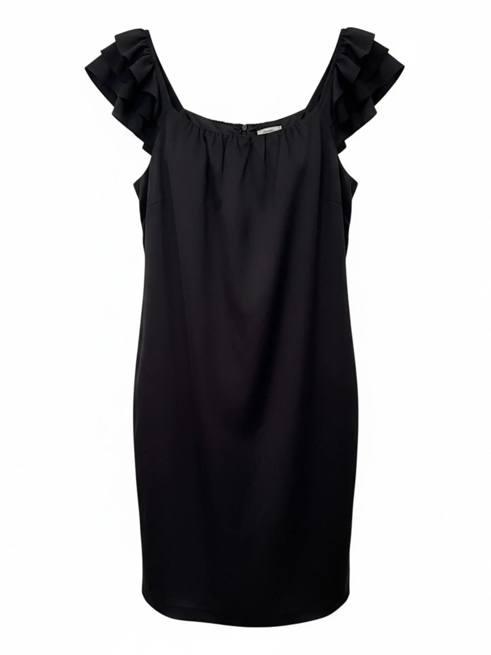 LOFT Black Ruffle-Sleeve Mini Dress - Picture 3 of 6